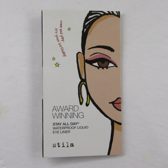 Stila - Stay All Day Waterproof Liquid Eye Liner - Intense Black - .25 ml NEW - Picture 1 of 7